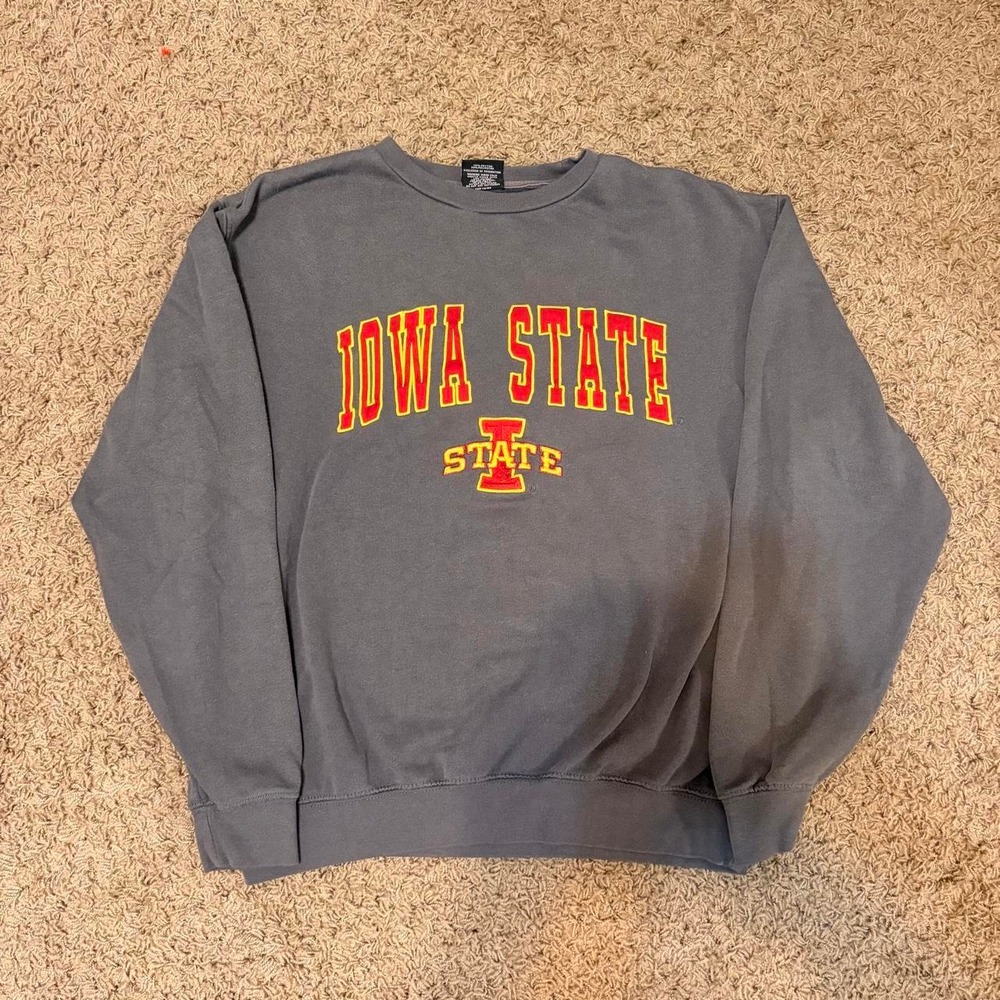 Colosseum Iowa State University Cyclones Crewneck Sweatshirt Mens Medium Grey